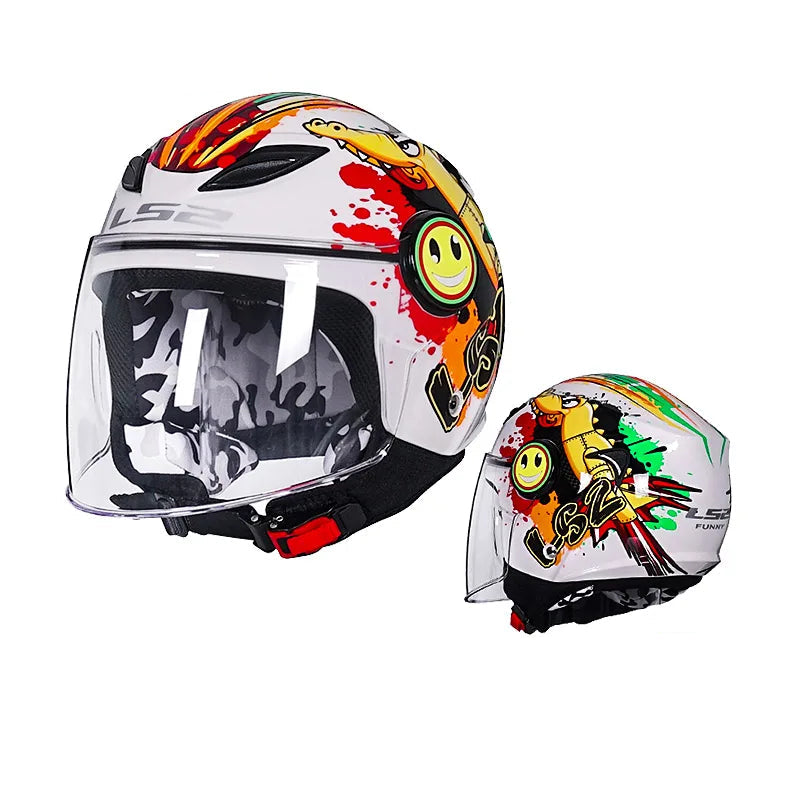 Casque moto enfant 50 cm - Helmetix JRK 34