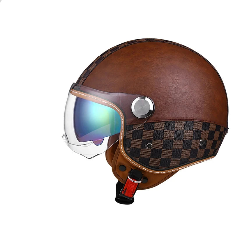Casque moto vintage homologué - Helmetix BGX 850