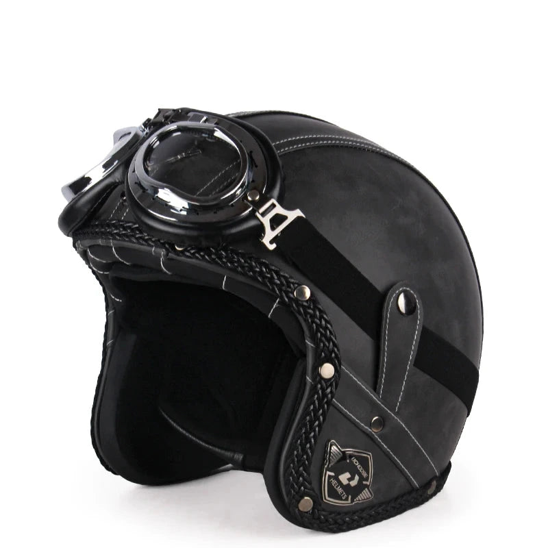Casque moto jet vintage - Helmetix C800