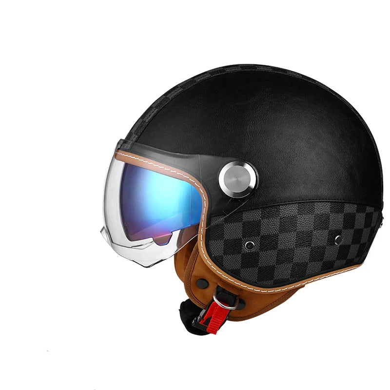 Casque moto vintage homologué - Helmetix BGX 850