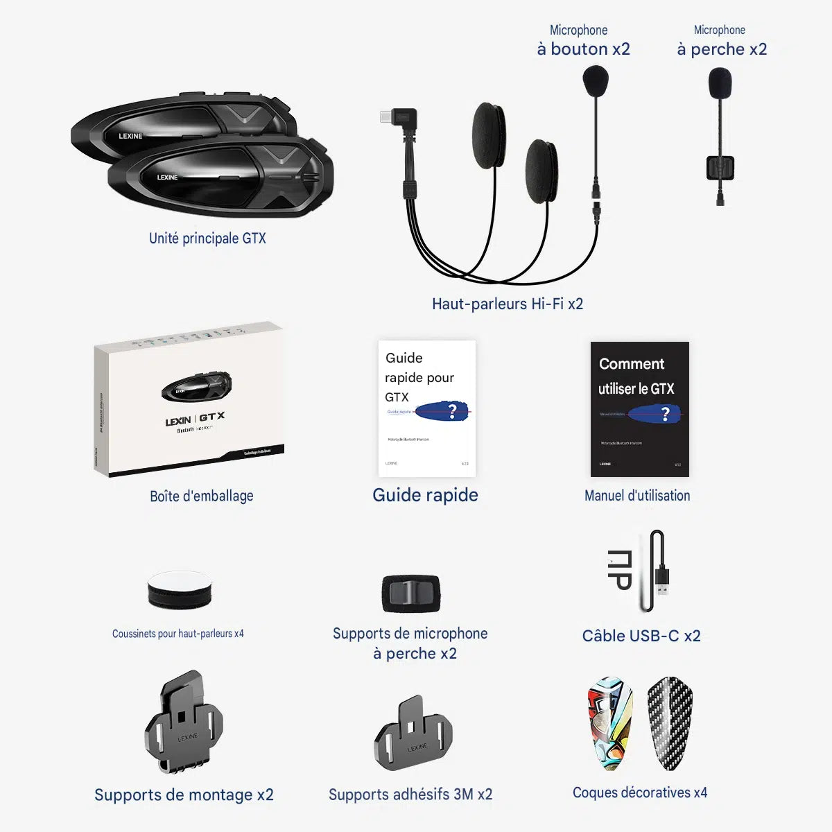 intercom moto duo - Helmetix
