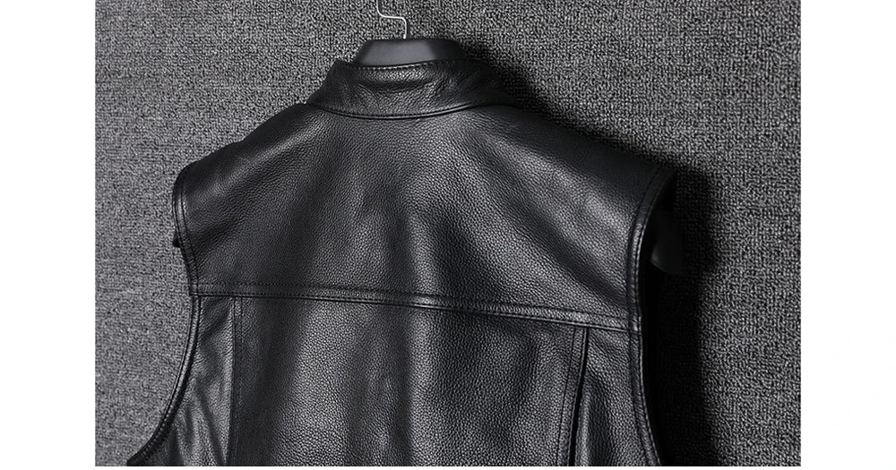veste en cuir sans manche - helmetix ANR 69