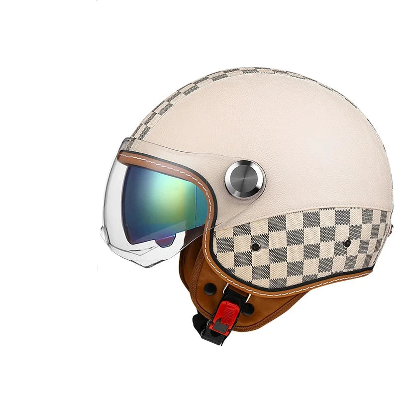 Casque moto vintage homologué - Helmetix BGX 850