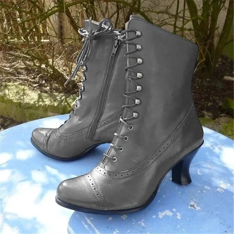 Bottes moto femme vintage