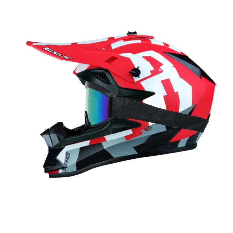Casque moto cross bleu - Helmetix TTR 55