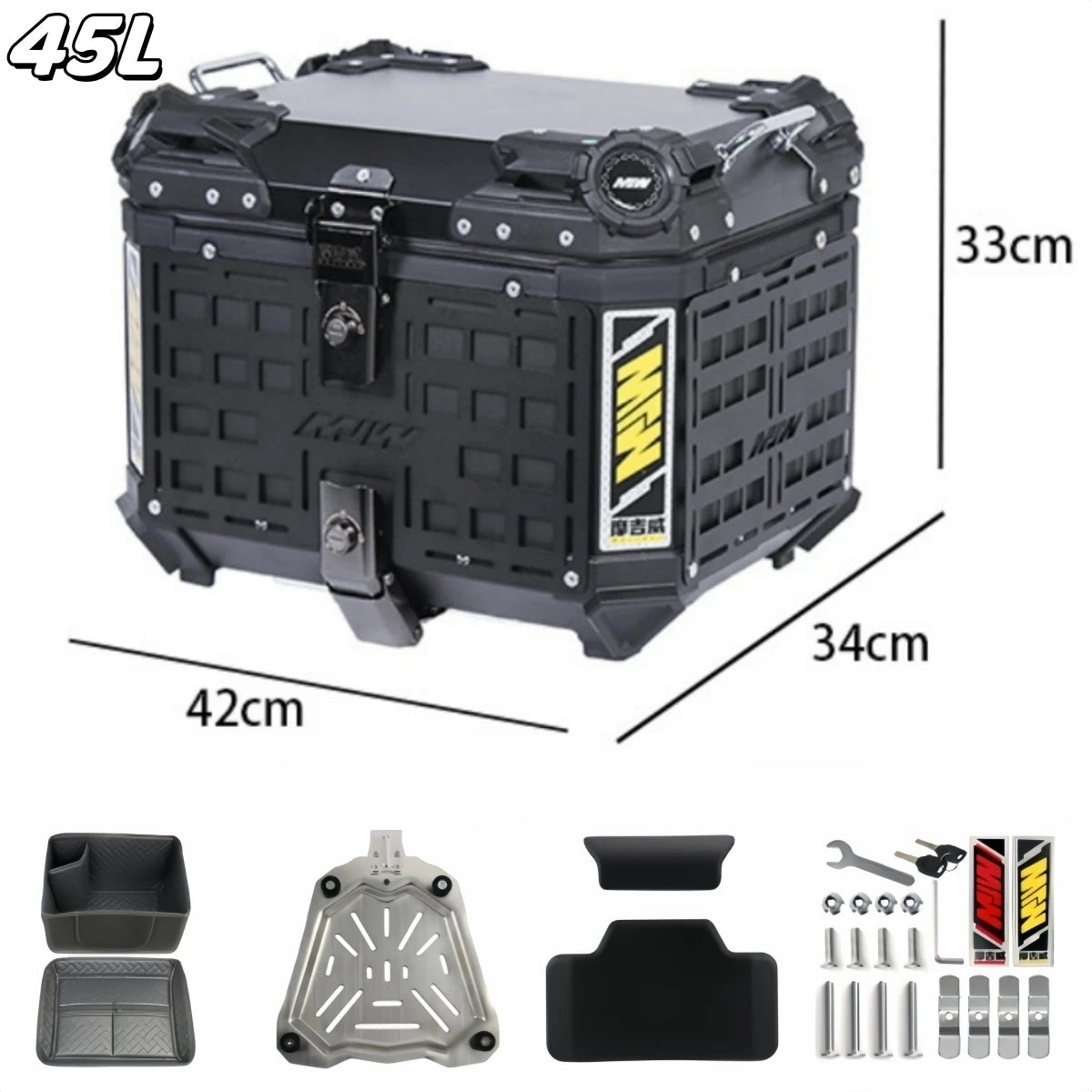 top case Yamaha,bmw... - Helmetix KFJ 69