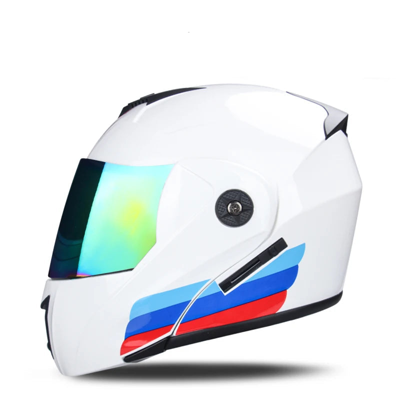 Casque moto blanc modulable - Helmetix WX 99
