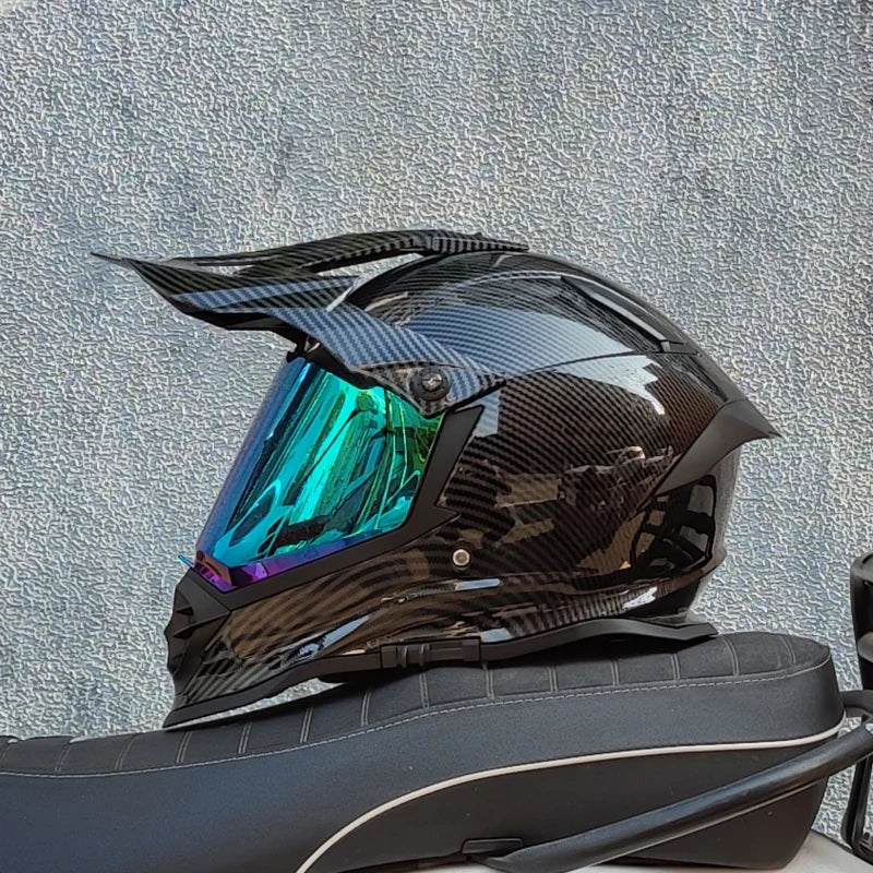 Casque moto cross carbone 