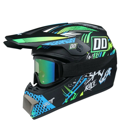 Casque moto cross enfant 10 ans / 8 ans - Helmetix RDX 69