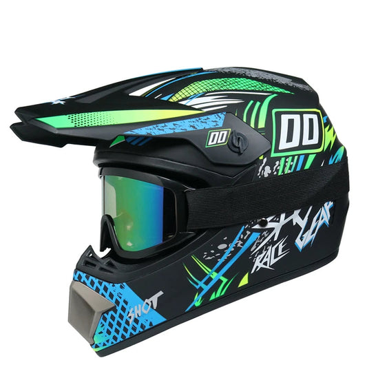 Casque moto cross enfant 10 ans / 8 ans - Helmetix RDX 69