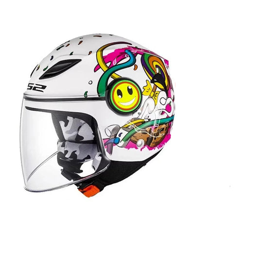 Casque moto enfant 50 cm - Helmetix JRK 34