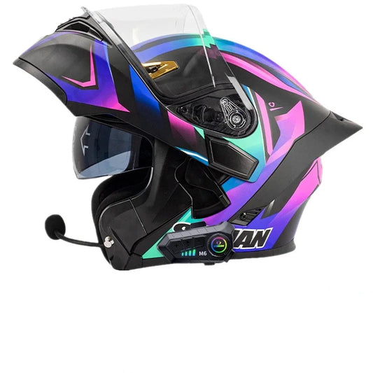 Casque moto modulable bluetooth intégré - HELMETIX B25