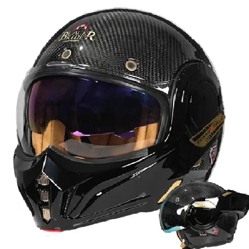 Casque moto modulable carbone - Helmetix BQR 999