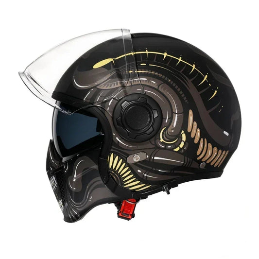 Casque moto vintage modulable - Helmetix CYB 1898