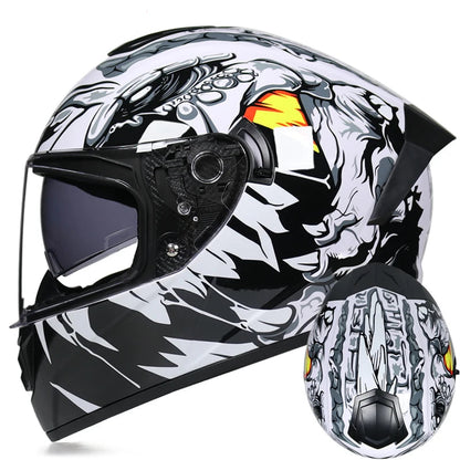 Casque moto noir - Helmetix LPX 456