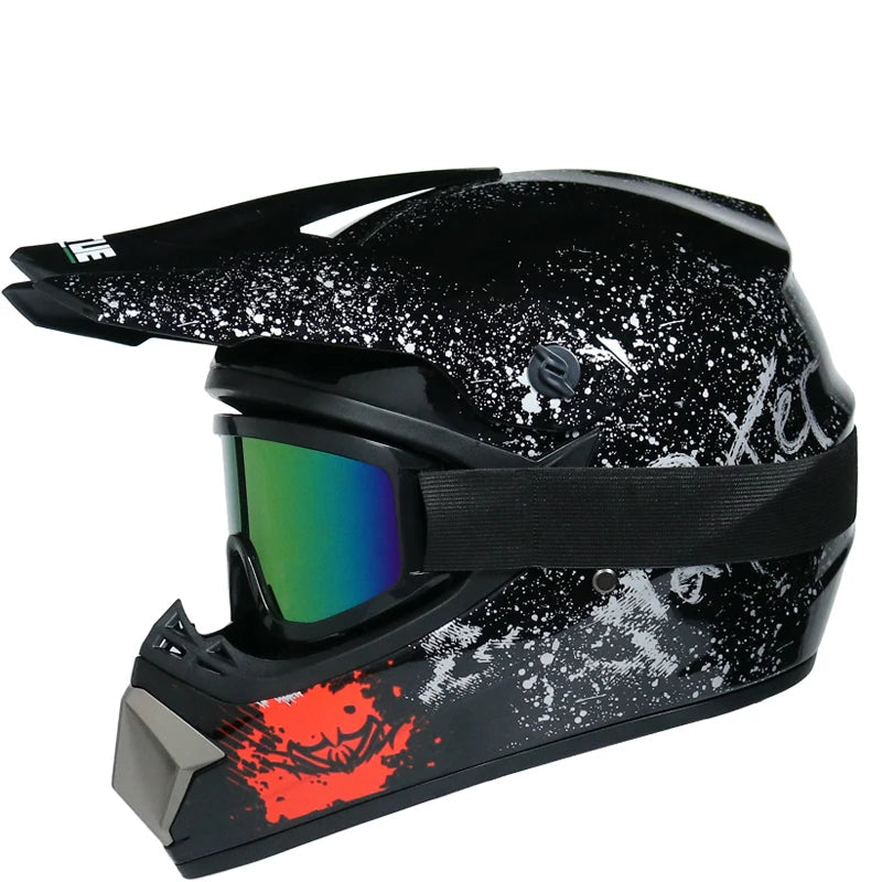Casque moto cross enfant 10 ans / 8 ans - Helmetix RDX 69