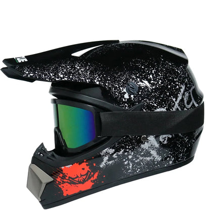 Casque moto cross enfant 10 ans / 8 ans - Helmetix RDX 69