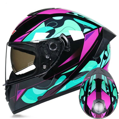 Casque moto noir - Helmetix LPX 456