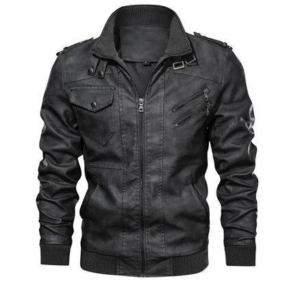 blouson moto homme en cuir - helmetix CP 145