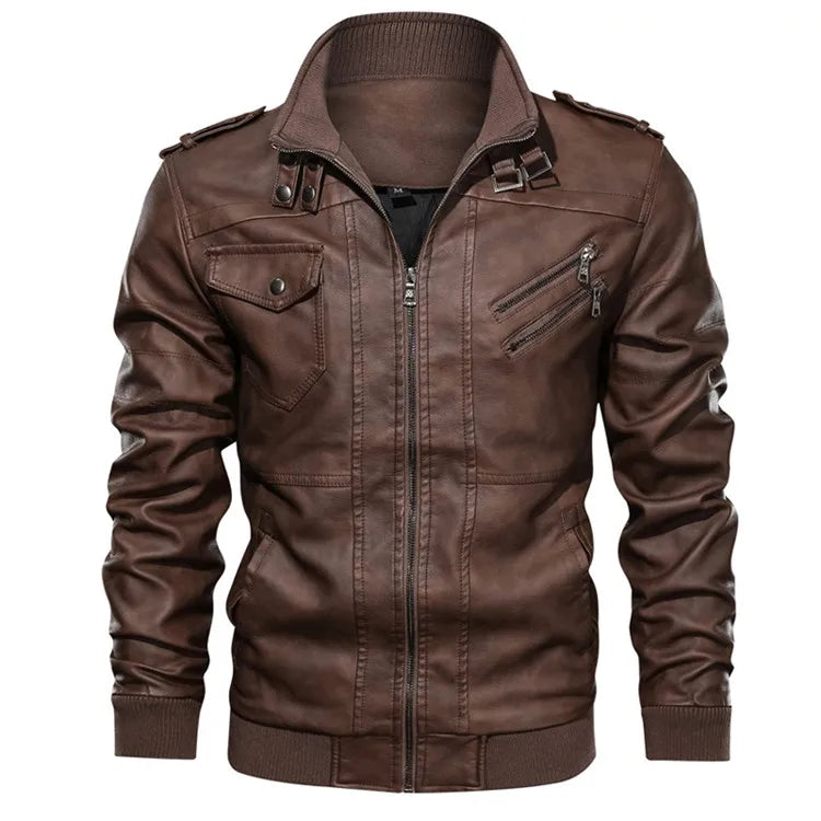 blouson moto homme en cuir - helmetix CP 145