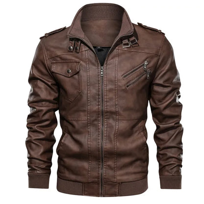 blouson moto homme en cuir - helmetix CP 145