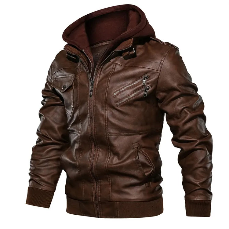 blouson moto homme en cuir - helmetix CP 145