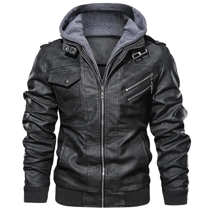 blouson moto homme en cuir - helmetix CP 145