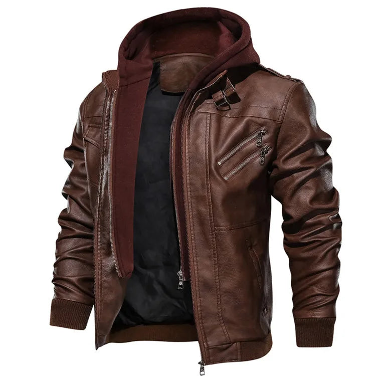 blouson moto homme en cuir - helmetix CP 145