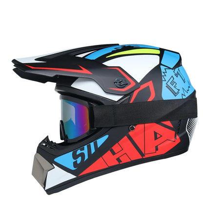 Casque moto cross enfant 10 ans / 8 ans - Helmetix RDX 69