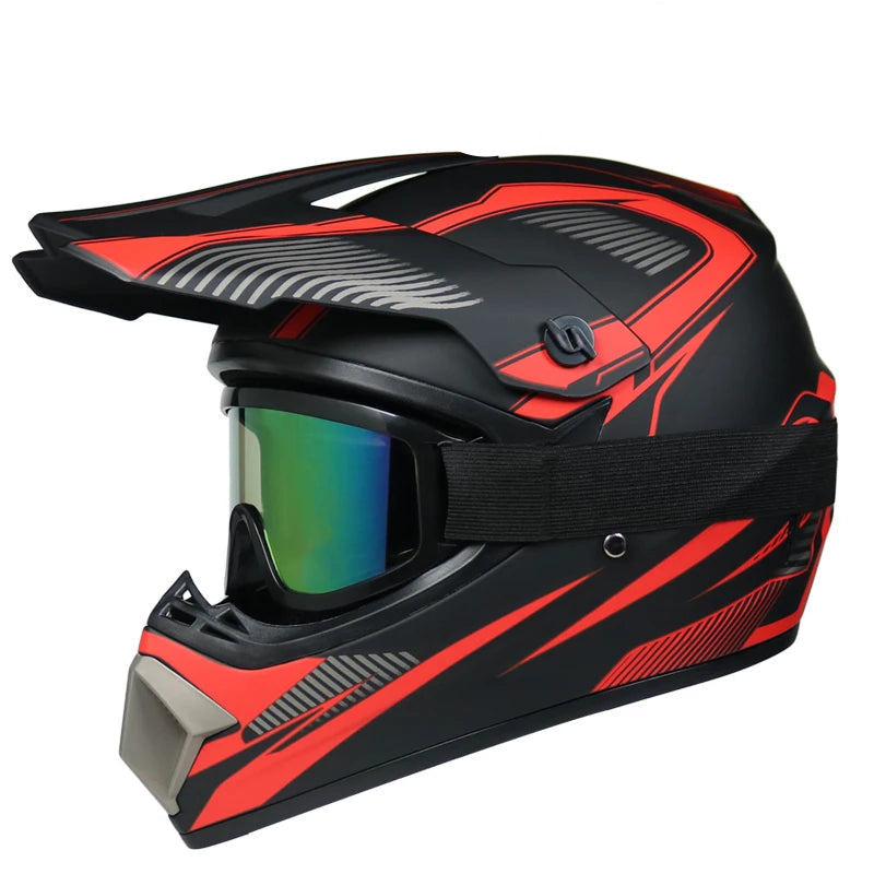 Casque moto cross enfant 10 ans / 8 ans - Helmetix RDX 69
