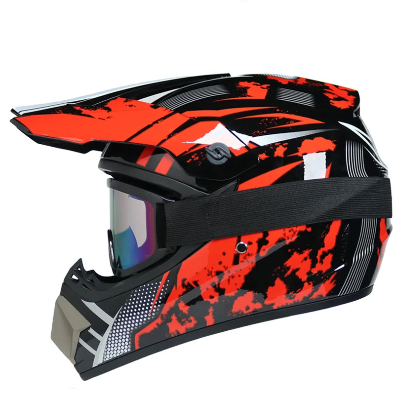 Casque moto cross enfant 10 ans / 8 ans - Helmetix RDX 69