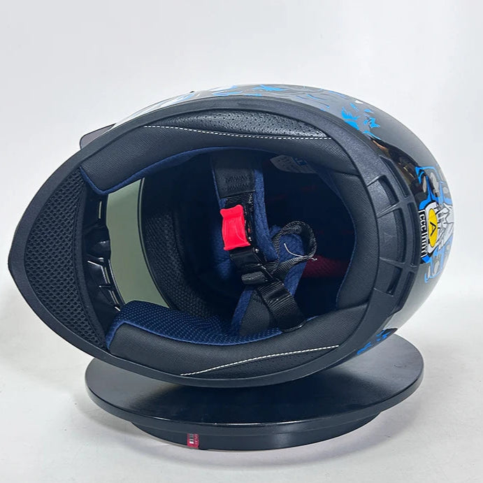 Casque moto avec dent - Helmetix MXT 850