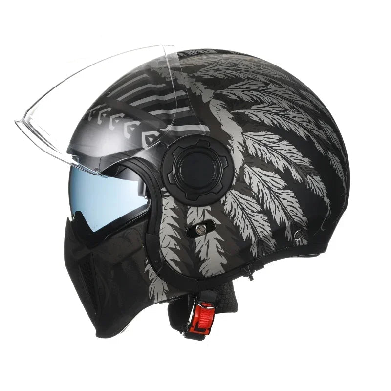 Casque moto vintage modulable - Helmetix CYB 1898