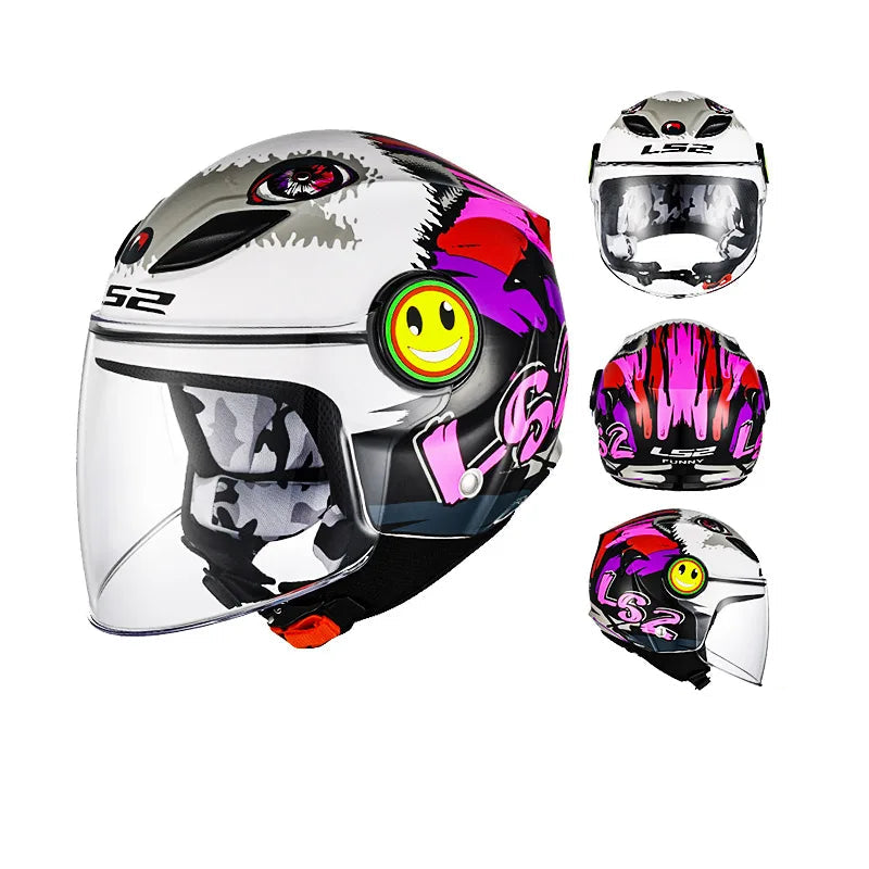 Casque moto enfant 50 cm - Helmetix JRK 34