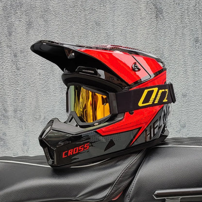 Casque moto cross blanc - Helmetix MP 92