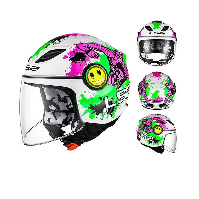 Casque moto enfant 50 cm - Helmetix JRK 34