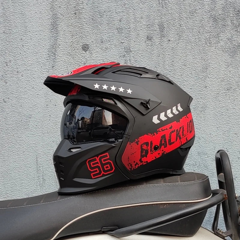 Casque moto vintage integral - Helmetix IPLM 56