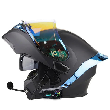 Casque moto modulable bluetooth intégré - HELMETIX B25
