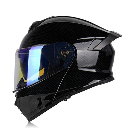 Casque moto noir et rouge - Helmetix MXT 963