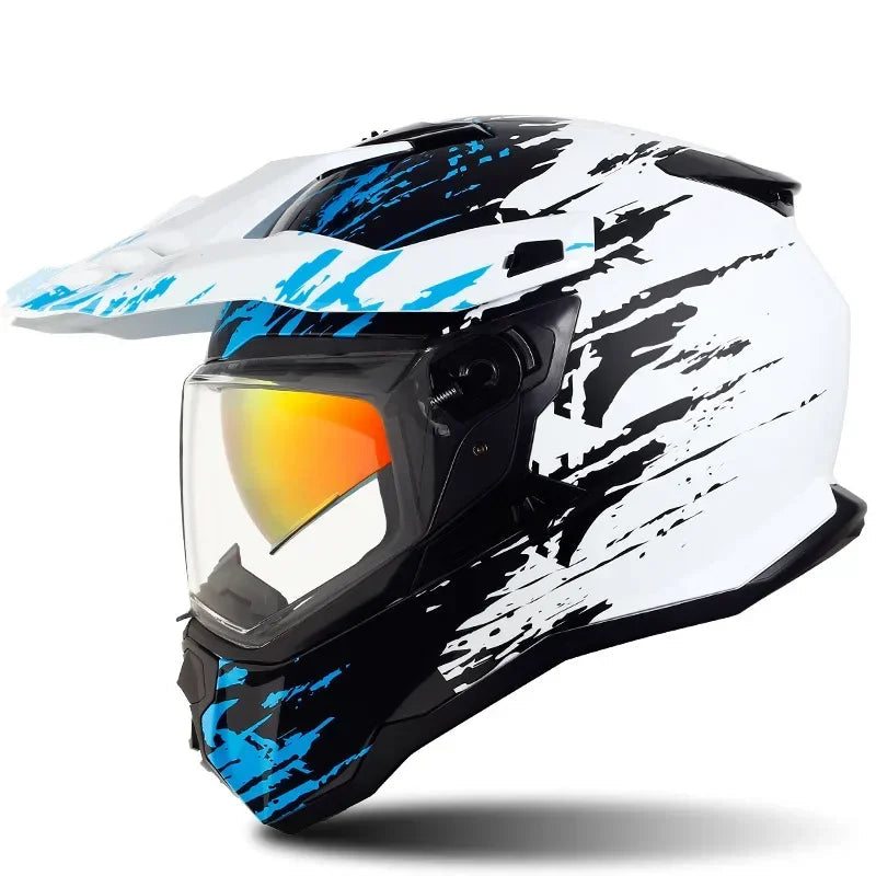 Casque moto cross homologué - Helmetix LXM 76