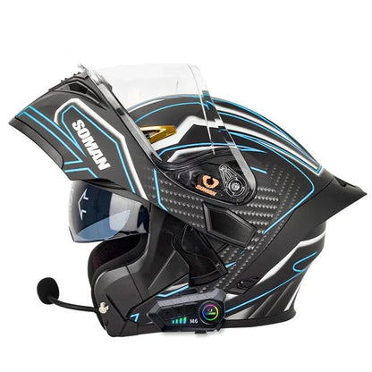 Casque moto modulable bluetooth intégré - HELMETIX B25
