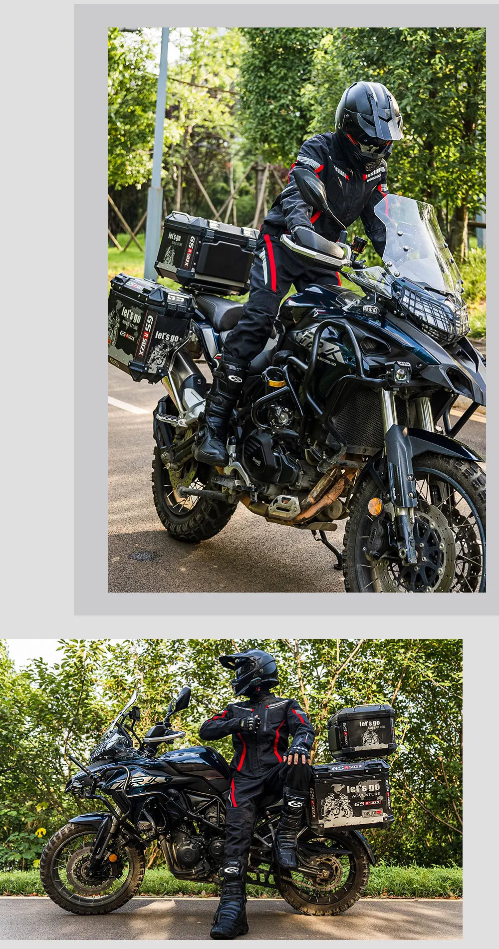 blouson hiver homme moto (protection) - helmetix HJK 168