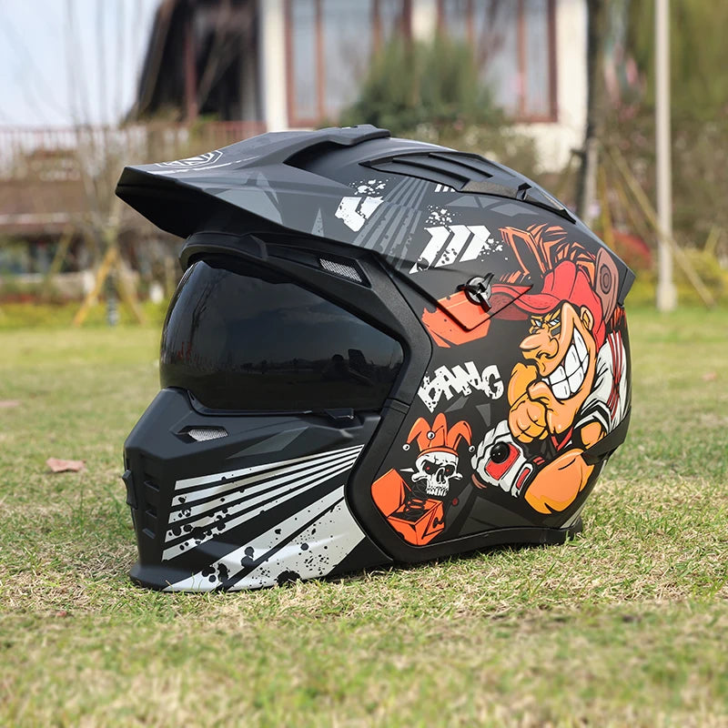 Casque moto cross vintage - HELMETIX VIX 1475