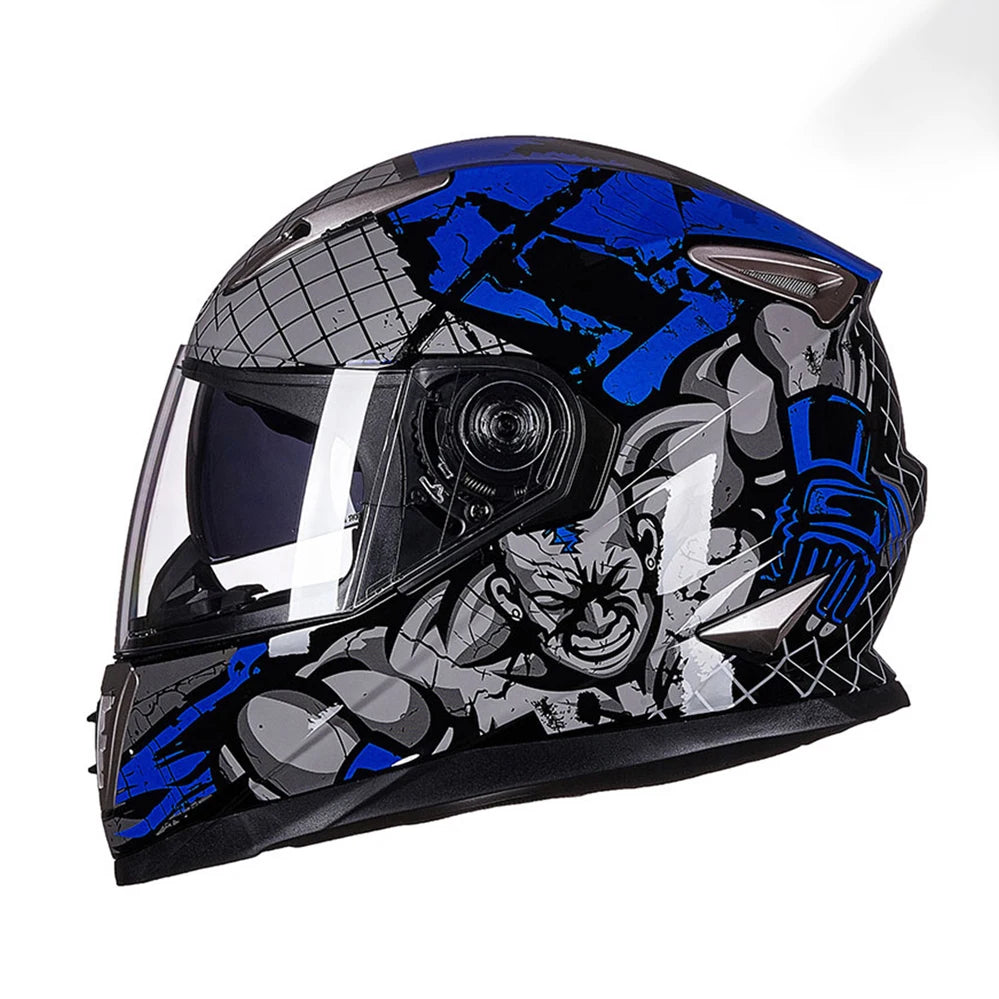 Casque intégral moto insonorisé - Helmetix HPI 59