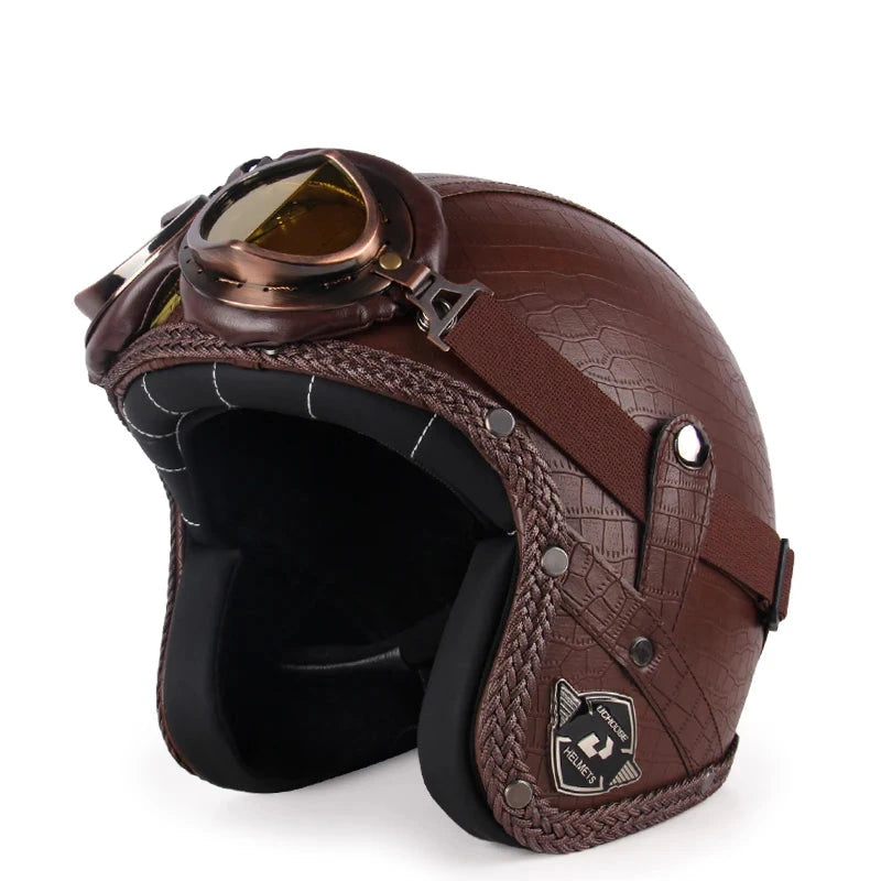 Casque moto jet vintage - Helmetix C800