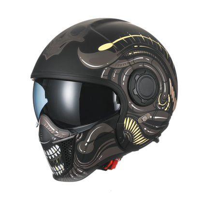 Casque moto vintage modulable - Helmetix CYB 1898