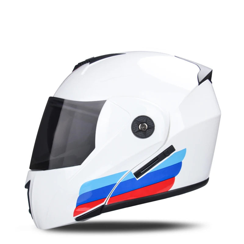 Casque moto blanc modulable - Helmetix WX 99