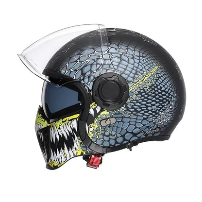Casque moto vintage modulable - Helmetix CYB 1898
