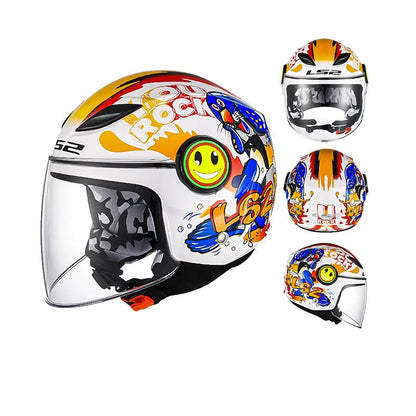 Casque moto enfant 50 cm - Helmetix JRK 34