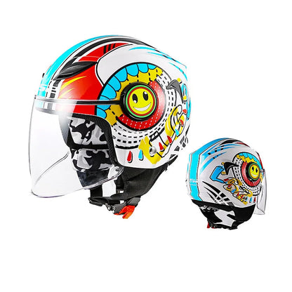 Casque moto enfant 50 cm - Helmetix JRK 34